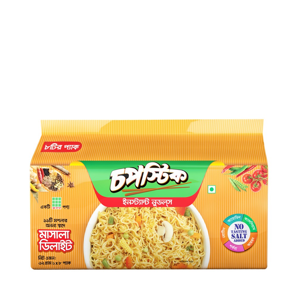 Chopstick Instant Noodles – Masala Delight (8-Pack, 496g)